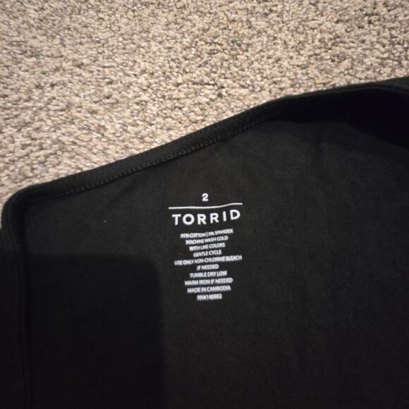 Torrid Dress Womens 2X Black Mini Foxy Bodycon One Shoulder Stretchy Sleeveless - Picture 4 of 6